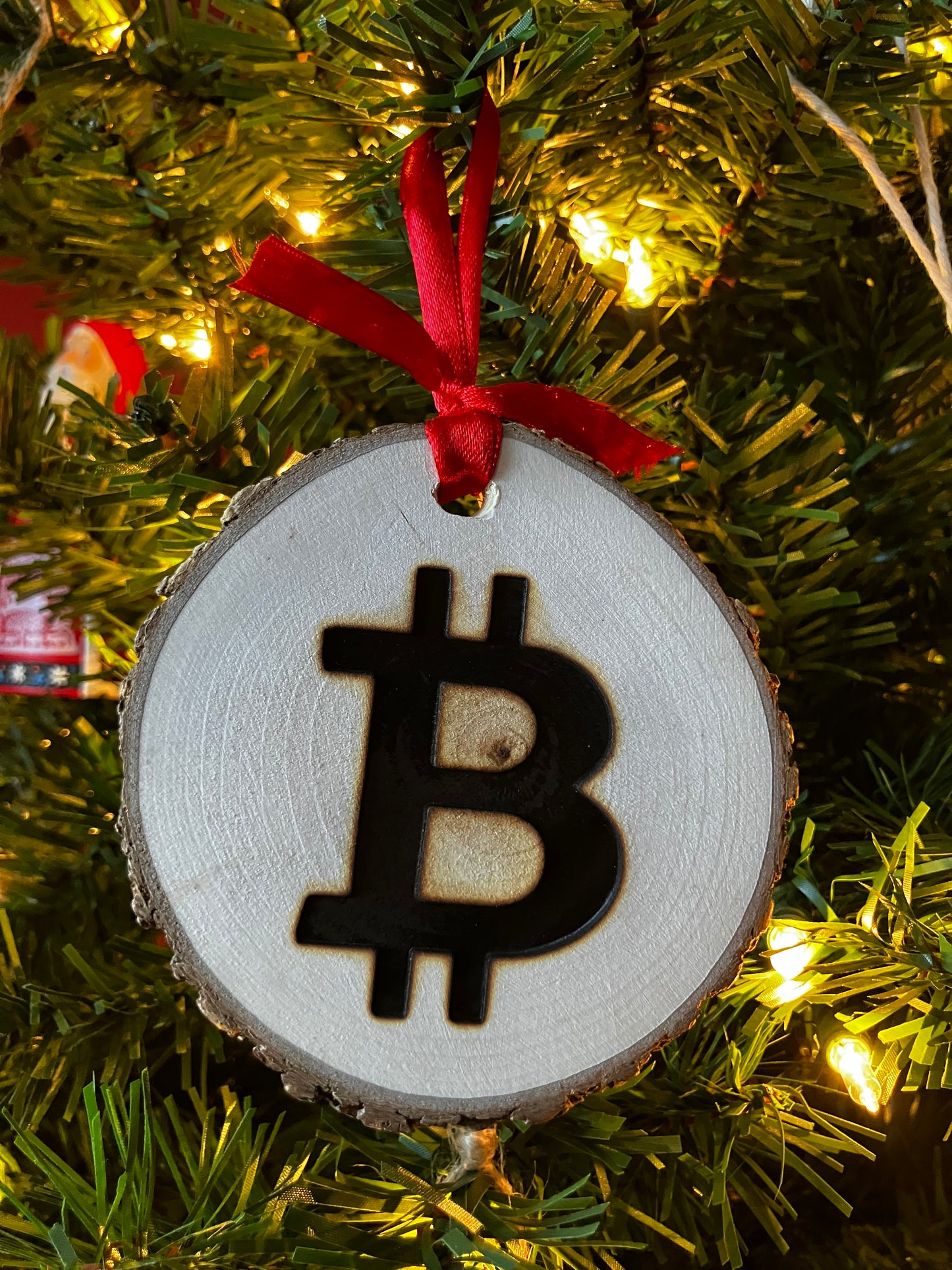 “Live Edge” Christmas Ornament
