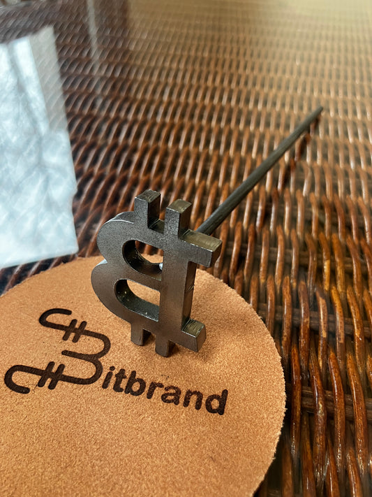 2” in Bitcoin Branding Iron