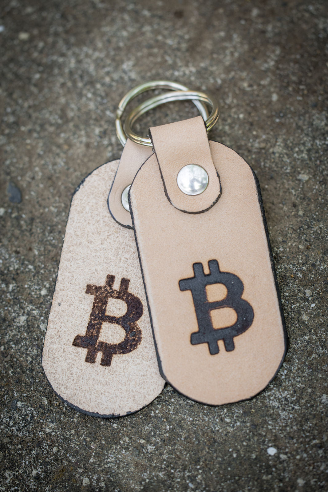 “Low Key” Leather Keychain