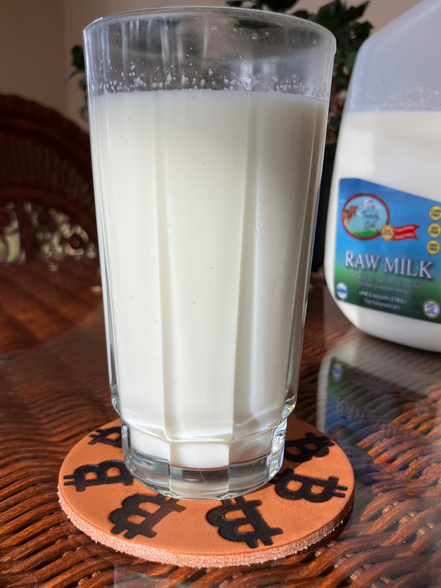 “Btc Time” Leather Coaster