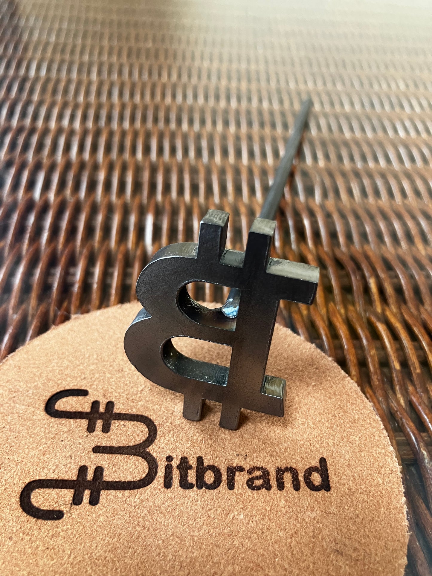 2” in Bitcoin Branding Iron