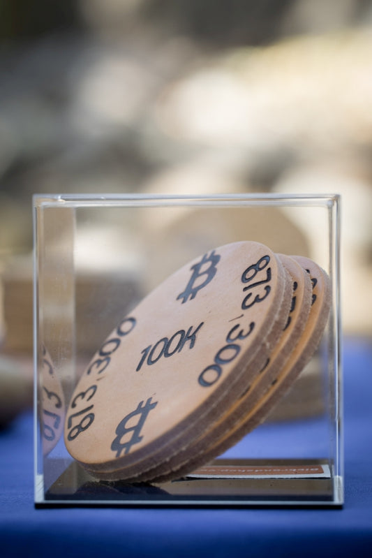 The “100K Edition” Leather Coaster