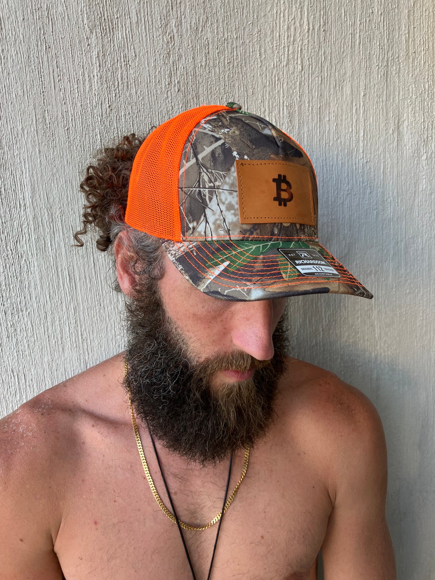 “Hunting for Sats” Leather Patch Hat