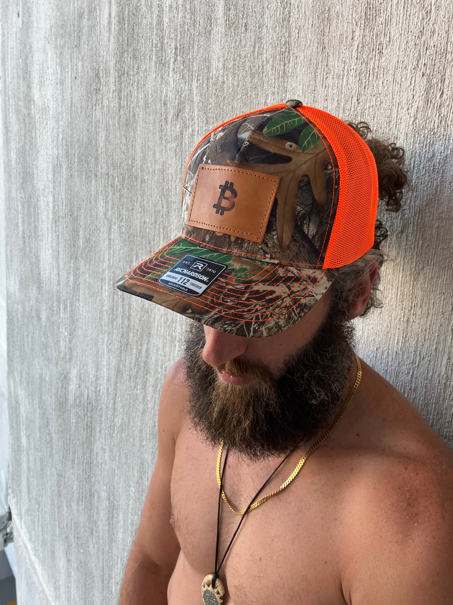 “Hunting for Sats” Leather Patch Hat