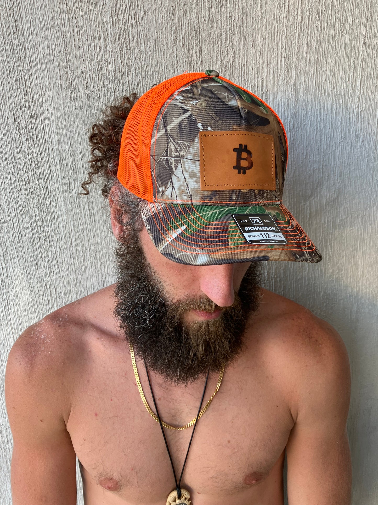 “Hunting for Sats” Leather Patch Hat