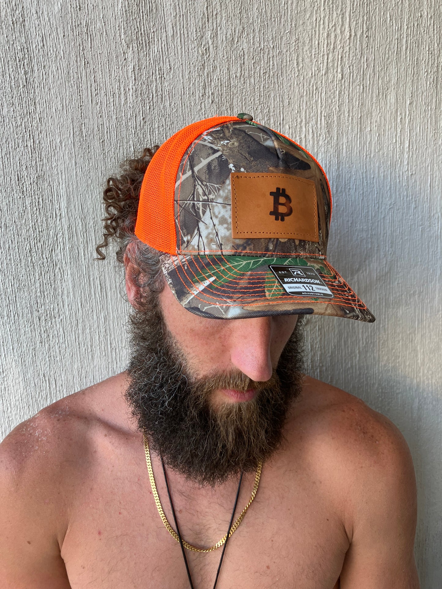 “Hunting for Sats” Leather Patch Hat