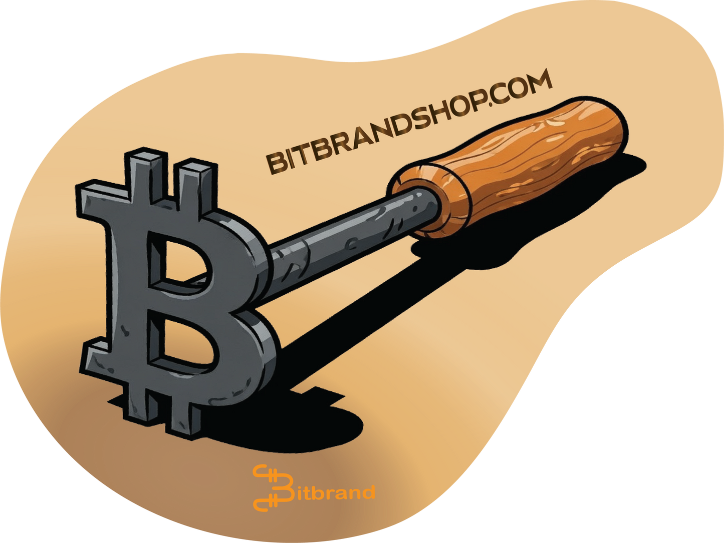 Bitcoin Branding Iron - Dark Variant ￼