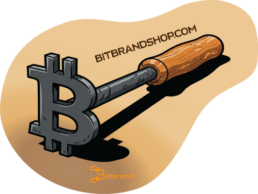 Bitcoin Branding Iron - Dark Variant ￼