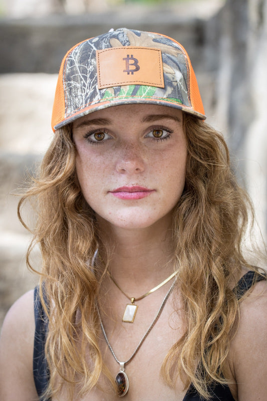 “Hunting for Sats” Leather Patch Hat