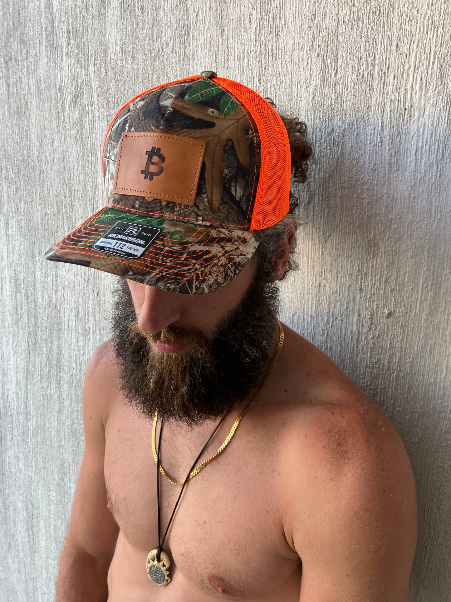 “Hunting for Sats” Leather Patch Hat